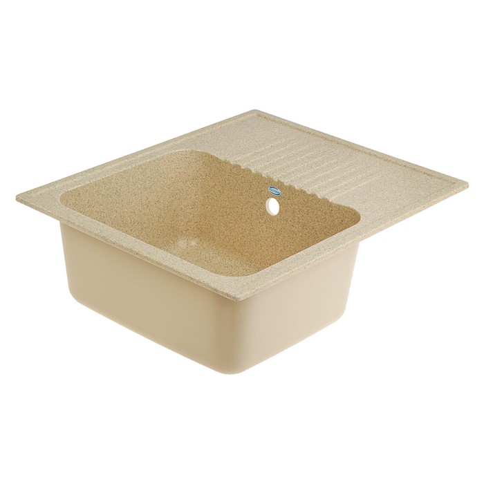 Мойка кухонная из литьевого мрамора Polygran F-07, песочная