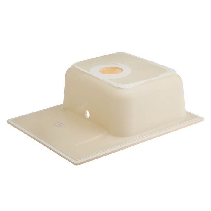 Мойка кухонная из литьевого мрамора Polygran F-07, бежевая