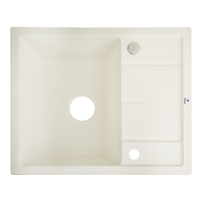 Мойка кухонная из кварца TOLERO R-107, белая