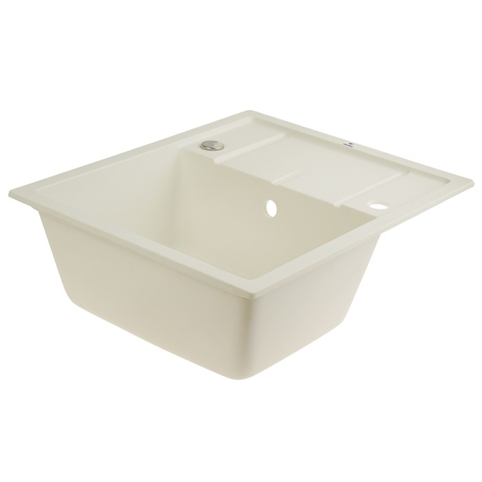 Мойка кухонная из кварца TOLERO R-107, белая