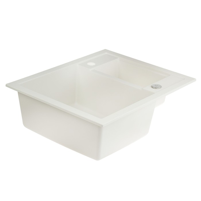 Мойка кухонная из кварца TOLERO R-109, белый