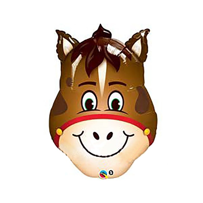 Шар полимерный 30" "Лошадь голова" Q