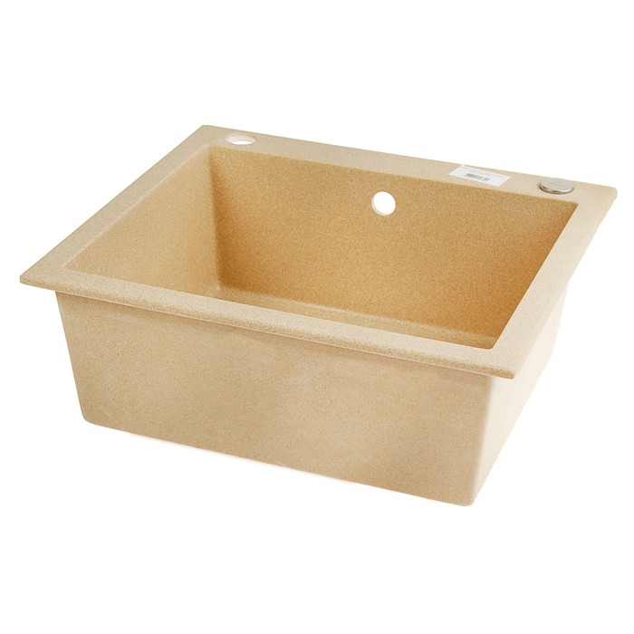 Мойка кухонная из кварца TOLERO R-111, бежевая