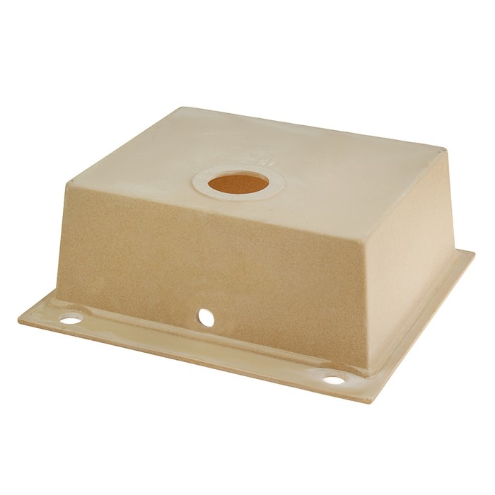 Мойка кухонная из кварца TOLERO R-111, бежевая