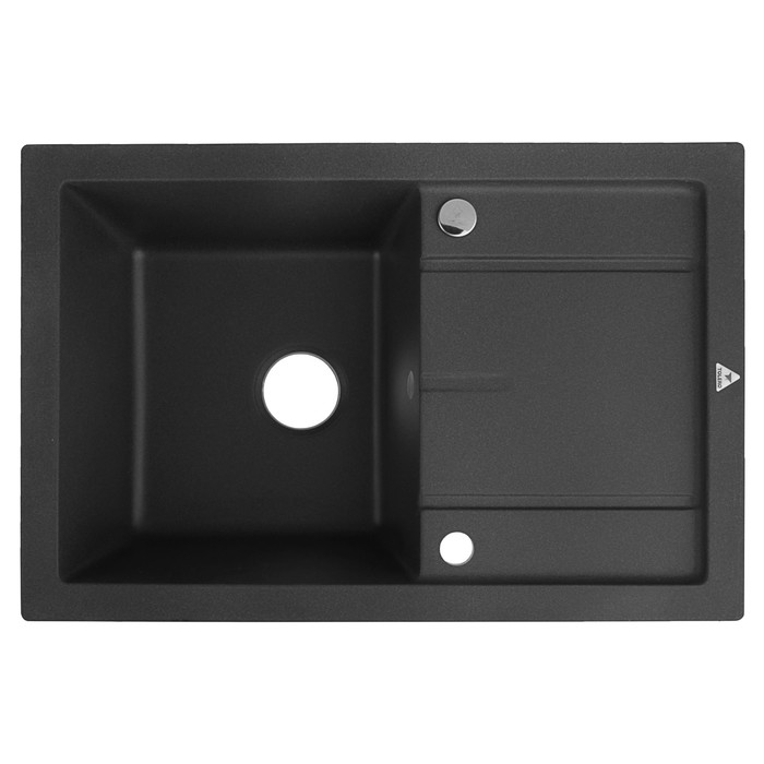 Мойка кухонная из кварца TOLERO R-112, чёрная