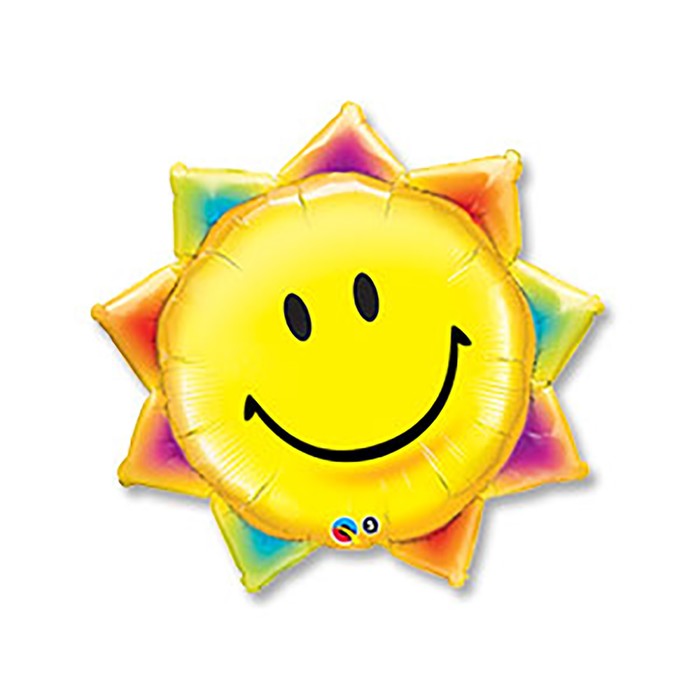 Шар полимерный 35" "Улыбка солнце" Q