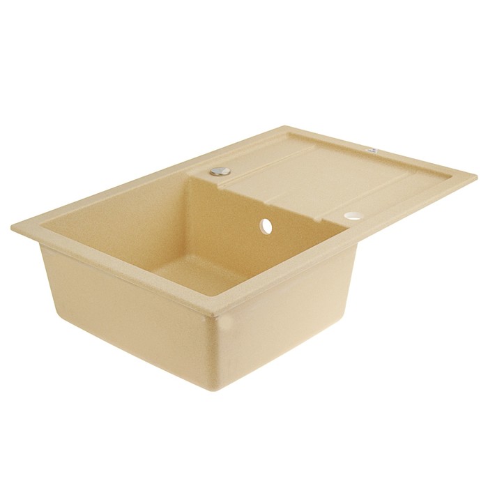 Мойка кухонная из кварца TOLERO R-112, бежевая