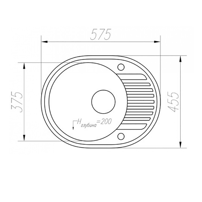 Мойка кухонная из кварца TOLERO R-122, серый металлик