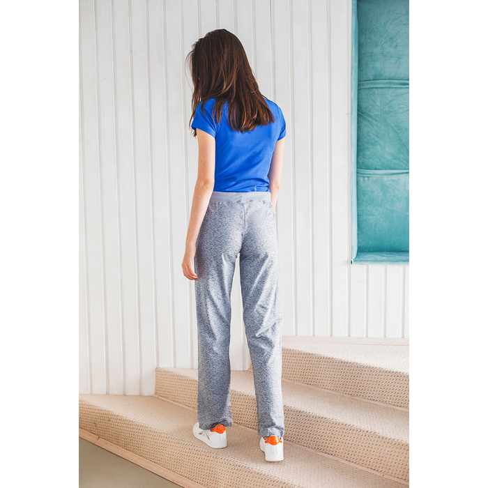 Брюки женские цвет серый меланж, размер 44