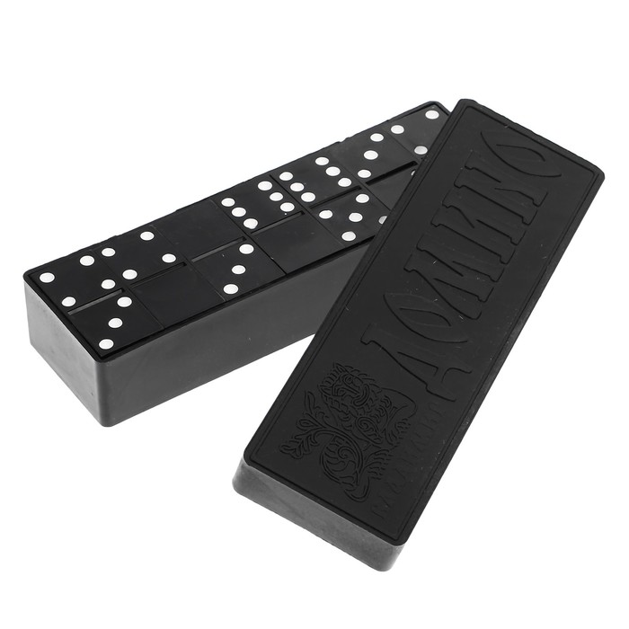 Настольная игра 2 в 1 "Русские игры": шахматы, домино (доска микрогофра 40х40 см)