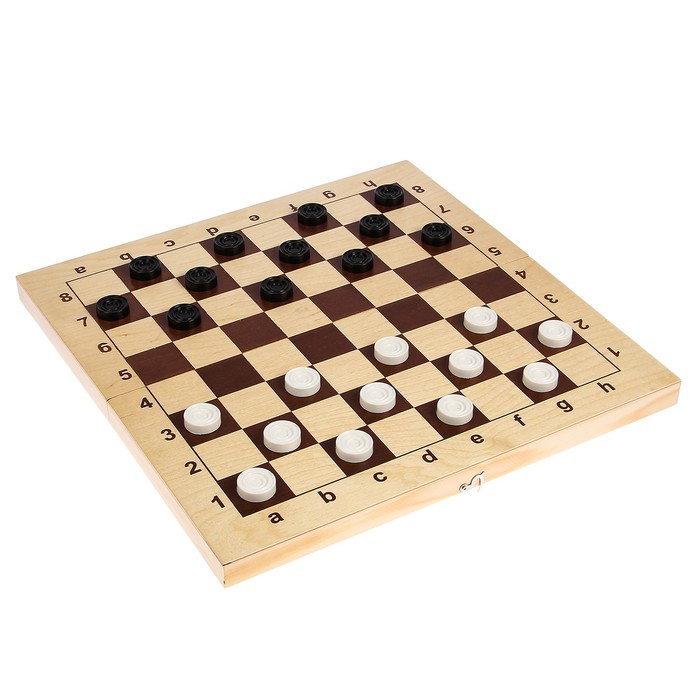 Настольная игра 3 в 1 "Классика": шашки, домино, шахматы "Айвенго" (доска дерево 43х43 см)