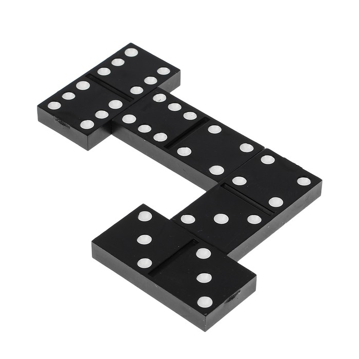 Настольная игра 3 в 1 "Черное золото": шашки, домино, шахматы (доска дерево 40х40 см)