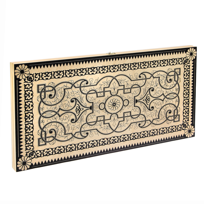 Настольная игра 3 в 1 "Готика": шашки, нарды, шахматы (доска дерево 60х60 см)