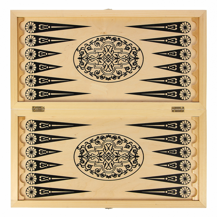 Настольная игра 3 в 1 "Готика": шашки, нарды, шахматы (доска дерево 60х60 см)