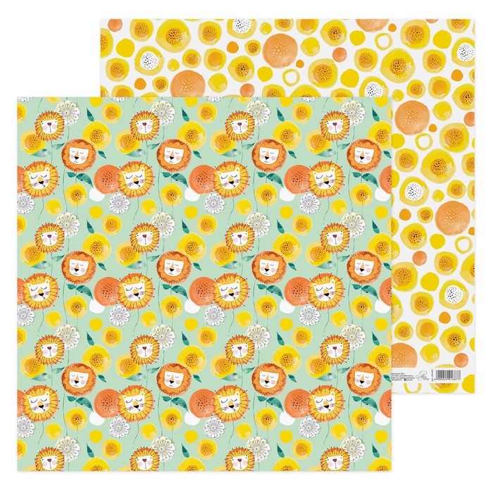 Бумага для скрапбукинга "Всегда вместе", 30.5х30.5 см