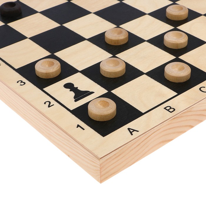 Настольная игра 4 в 1 "Классика": шашки, нарды, домино, шахматы "Айвенго" (доска 40х40 см)