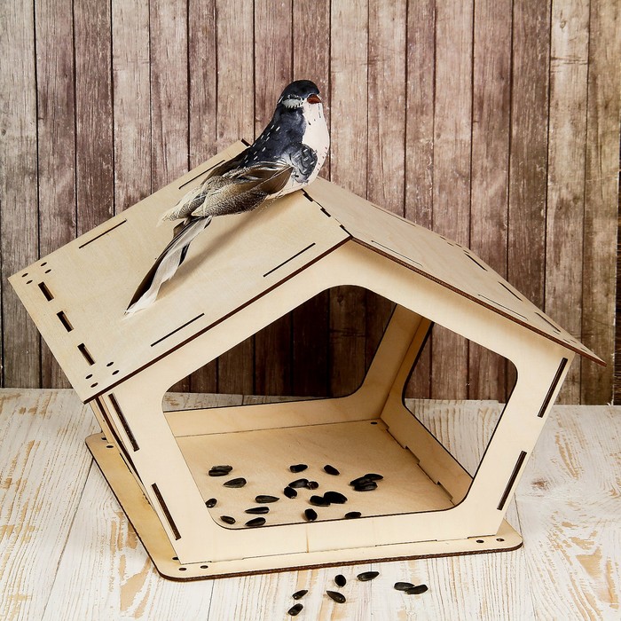 Кормушка для птиц, 25 × 27 × 22 см, разборная