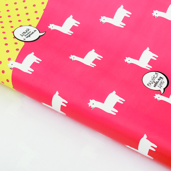 Бумага глянцевая "Радуйся новому дню", 100х70 см