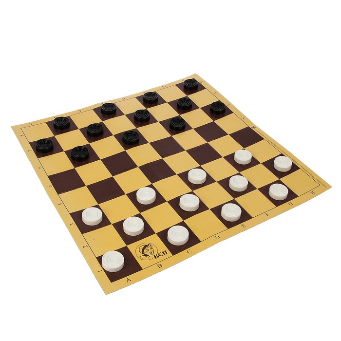 Настольная игра 3 в 1 "Русские игры": шахматы, шашки, домино (доска микрогофра 40х40 см)