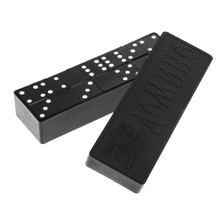 Настольная игра 3 в 1 "Русские игры": шахматы, шашки, домино (доска микрогофра 40х40 см)