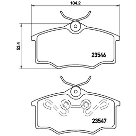 

Колодки тормозные BREMBO P59034