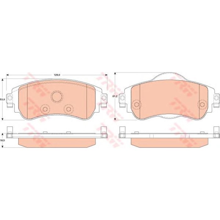Колодки томрозные  TRW GDB1917