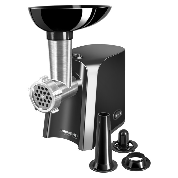 

Мясорубка Redmond RMG-1223, 1000 Вт, реверс, насадки для колбасы, черная