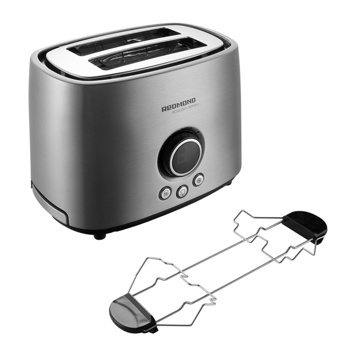 Тостер Redmond RT-M403, 1000 Вт, 2 тоста, функция размораживания, 9 степеней обжарки
