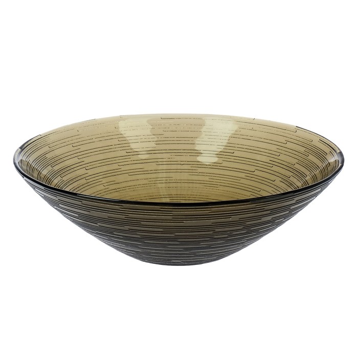 Салатник 1,2 л "Риски", цвет дымчатый