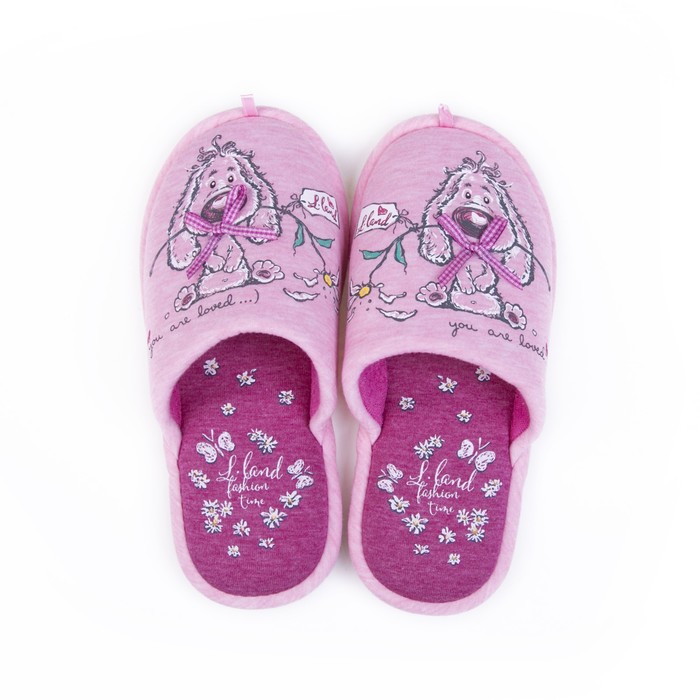 Обувь домашняя женская 2630 W-LMC-W (розовый) (р. 39