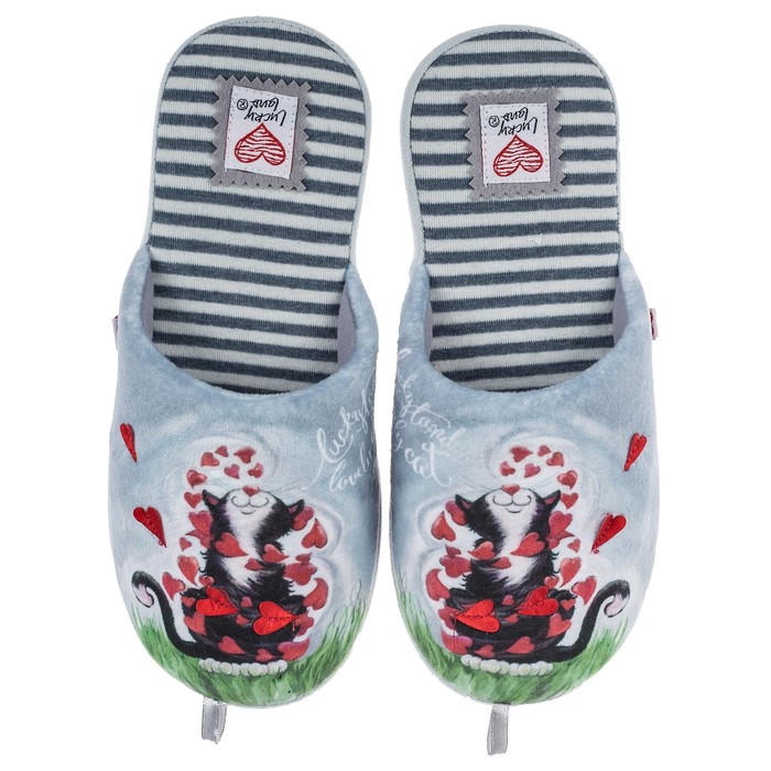 Тапочки женские арт. 2617 W-ASС-W , цвет серый, размер 41