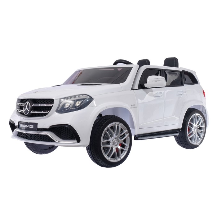 Электромобиль MERCEDES-BENZ GLS AMG, 4WD полный привод, EVA колёса, цвет белый глянец