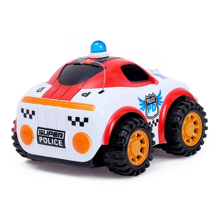 Машина радиоуправляемая "Полицейский патруль", работает от батареек, свет и звук