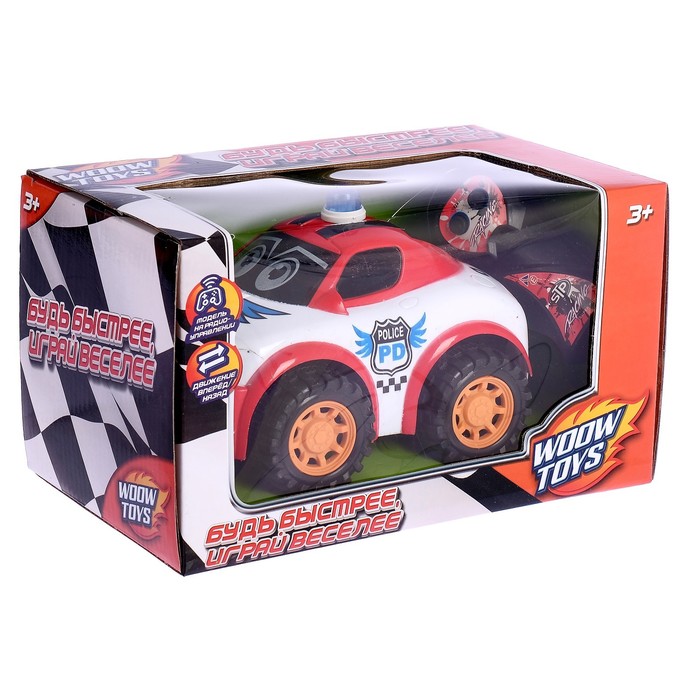 Машина радиоуправляемая "Полицейский патруль", работает от батареек, свет и звук