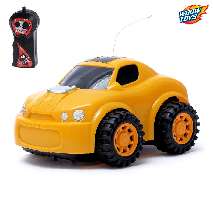 Машина радиоуправляемая "Глазастик", работает от батареек, свет и звук