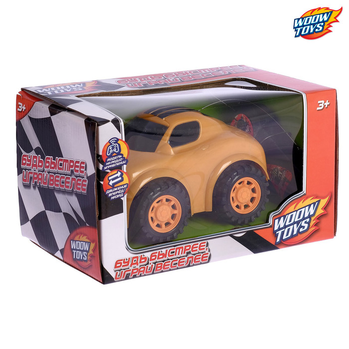 Машина радиоуправляемая "Глазастик", работает от батареек, свет и звук