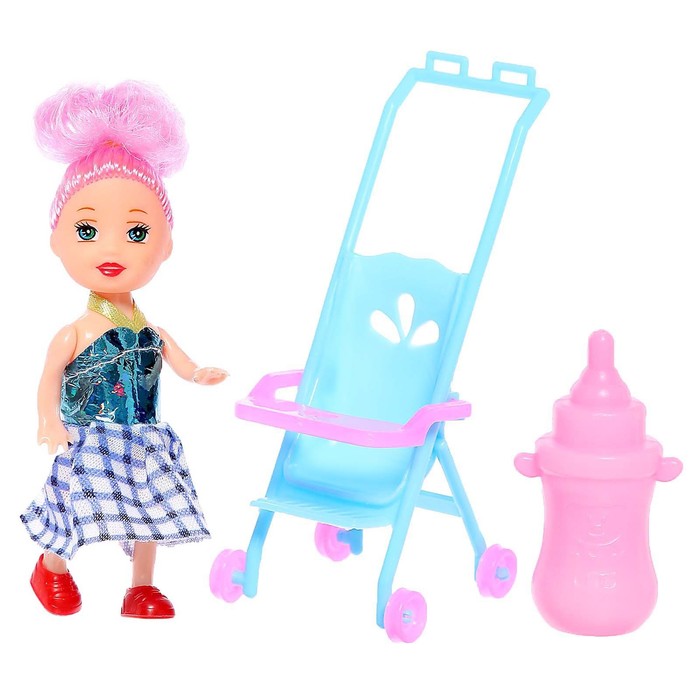 Кукла малышка «Ева» с аксессуарами, МИКС кукла малышка парикмахер lyna с набором мебели и аксессуарами микс