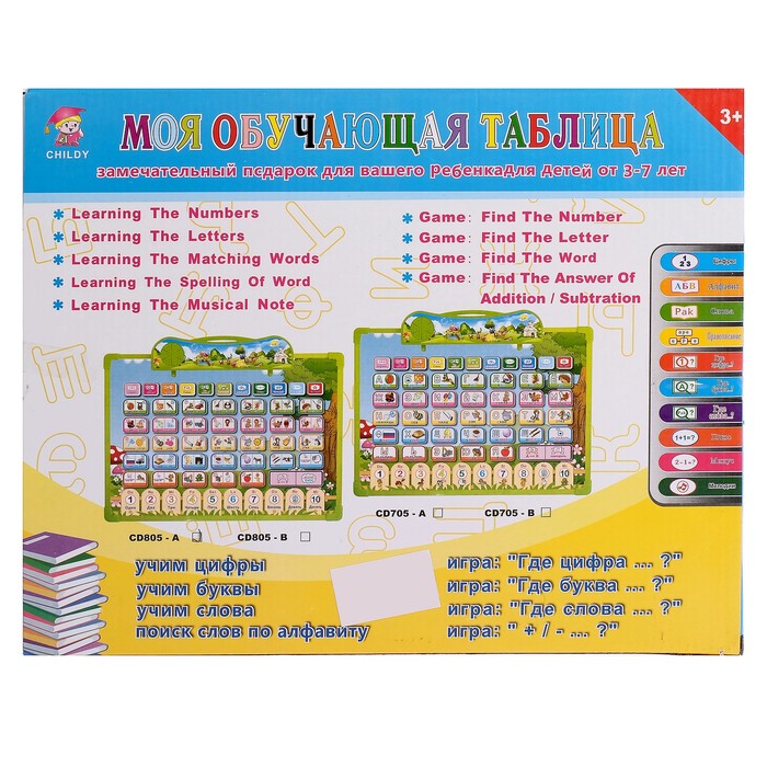 Обучающий планшет "Алфавит", маркер в комплекте