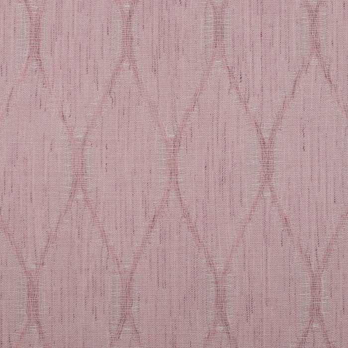 Штора портьерная "Этель" Плавные ромбы 135х270 см, цвет розовый, 100% п/э