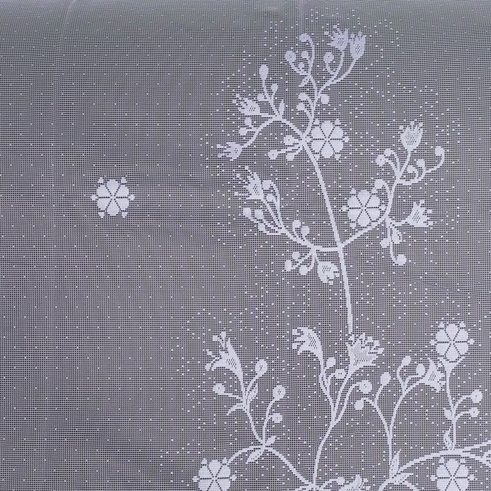 Штора тюль на шторной ленте 240х160 см, цв.белый, 100% п/э арт.09с6338-Г50