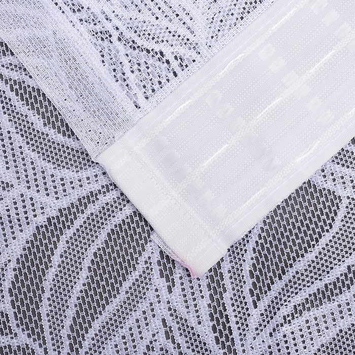 Комплект занавесок цв.белый 125х260 см, 100% п/э арт.р.Т426