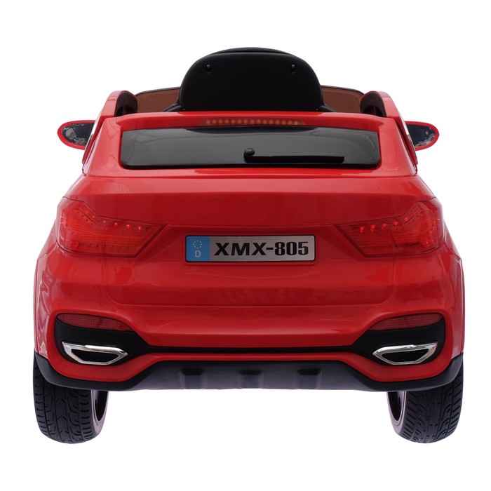 Электромобиль "Кроссовер", 2 мотора, EVA колеса, кожаное сидение, цвет красный
