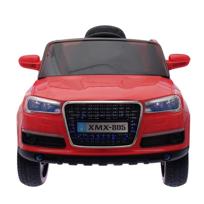 Электромобиль "Кроссовер", 2 мотора, EVA колеса, кожаное сидение, цвет красный