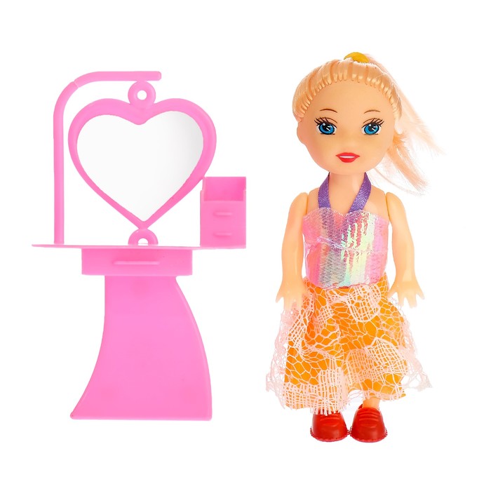 Кукла малышка "Люси" в платье с аксессуарами, МИКС