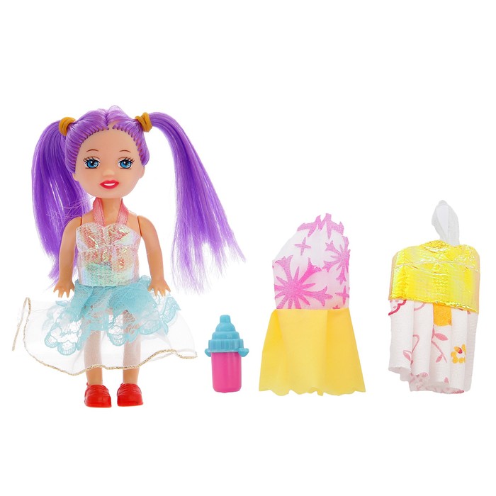 Кукла-малышка "Сара" в платье с аксессуарами, МИКС