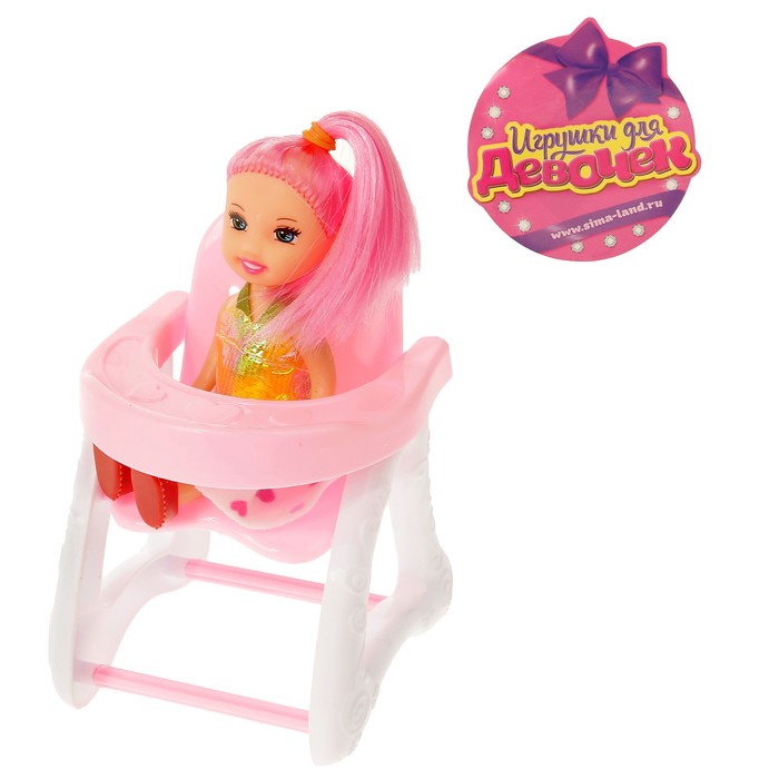 Кукла-малышка "Лида" со стульчиком для кормления