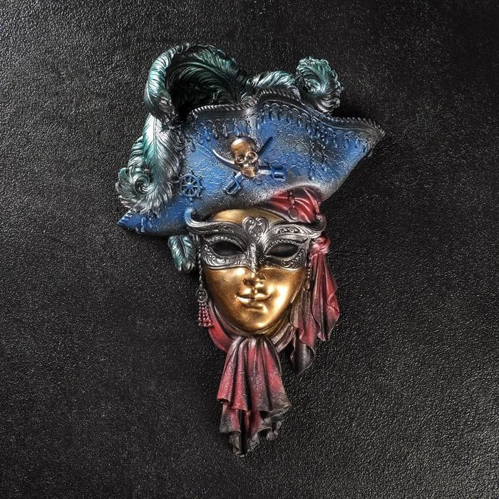 Венецианская маска "Пират" 33см МИКС