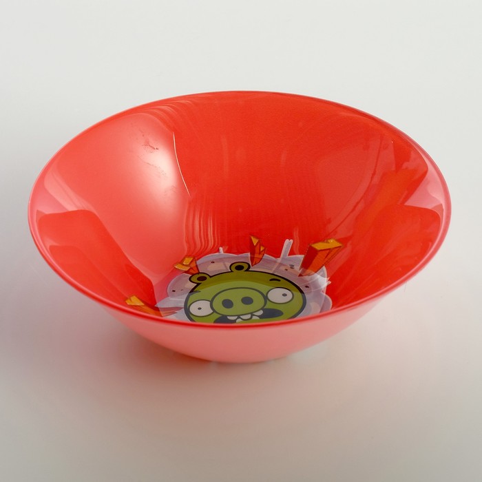 Салатник 250 мл Angry Birds, 14 см, цвет красный