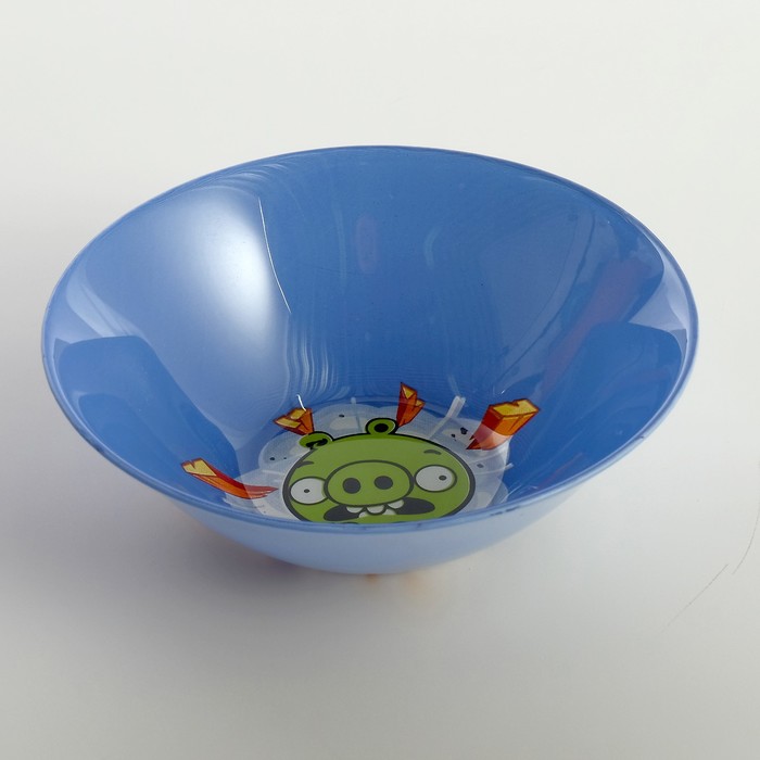 Салатник 250 мл Angry Birds, 14 см, цвет синий