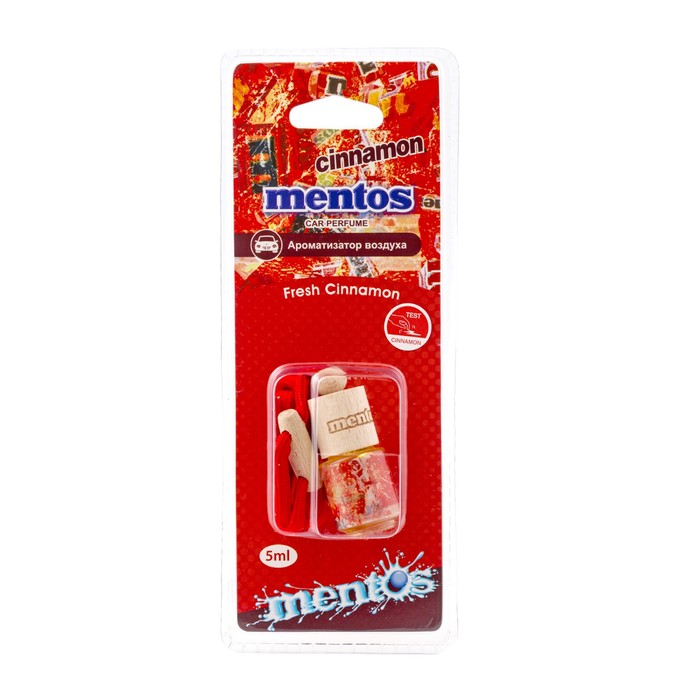 Ароматизатор воздуха MENTOS Корица, подвесной, флакон, 5 мл